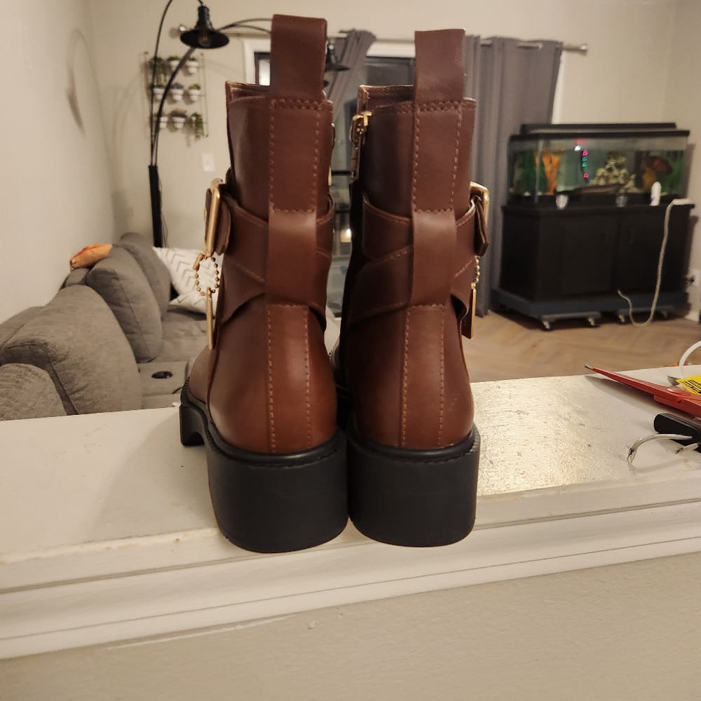 COACH Lacey Leather Bootie - Picture 2 of 7
